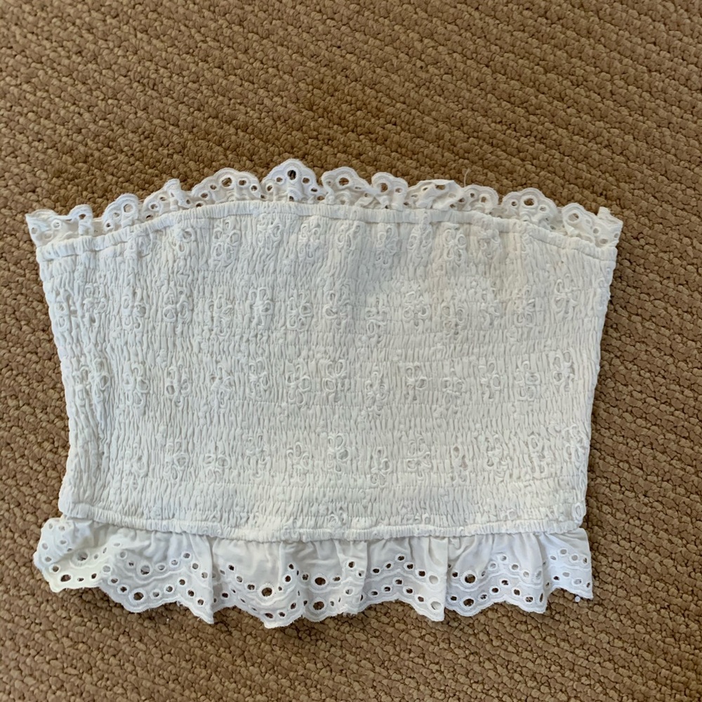 Boutique white bandeau top